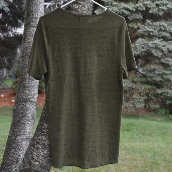 TOPMAN Green T Shirt Mens Small Lightweight - Picture 2 of 4